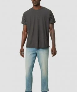 Hudson Jeans No Work No Check Straight Leg Crop Jean