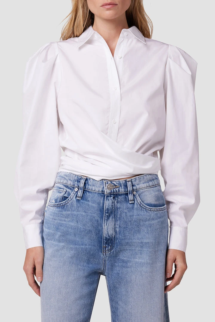 Hudson Jeans Wrap Poplin Button Up Shirt 5 Hudson Jeans Wrap Poplin Button Up Shirt