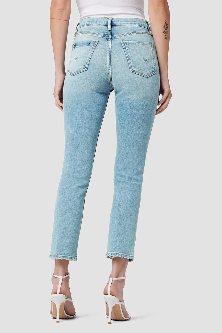 Hudson Jeans Holly High-Rise Straight Crop Jean 7 Hudson Jeans Holly High-Rise Straight Crop Jean